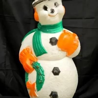 Vintage 1990s Blow Mold Snowman