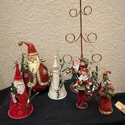 Metal Christmas Hand Painted Folk Decor 