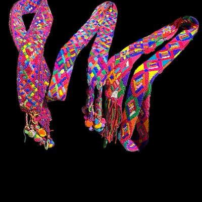 Handwoven Guatemalan Maya Textiles (3) Belt / Sash