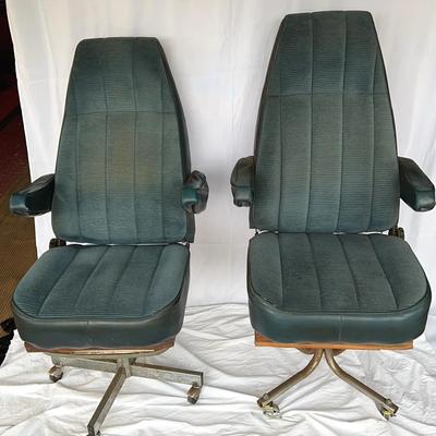 Bucket Seats- Pair Of Swivel Chairs