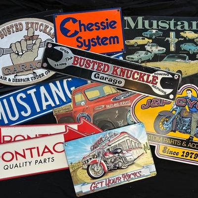 10 Metal Man Cave Signs – Garage & Automotive Themes