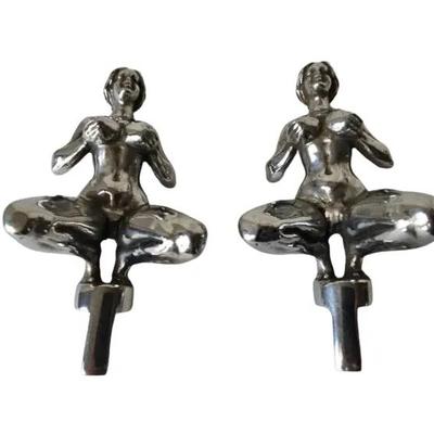 Chrome Lady Motorcycle Foot Pegs – Aftermarket Custom Pair (5.5”)