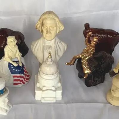 Lot of 9 Vintage Avon Patriotic/Presidential Collectible Bottle