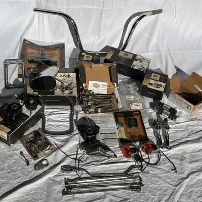 Lot Of Motor Cycle Parts - Including Harley Davidson 