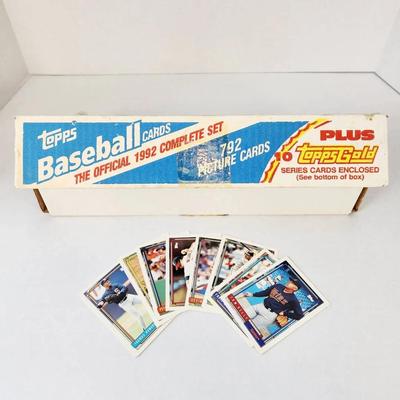 1992 Topps The Official MLB Baseball Complete Set (792 Cards)  with 10 Gold Series C