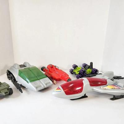 GI Joe & Laser Force Toy Vehicles Vintage 80s 5 Piece Lot