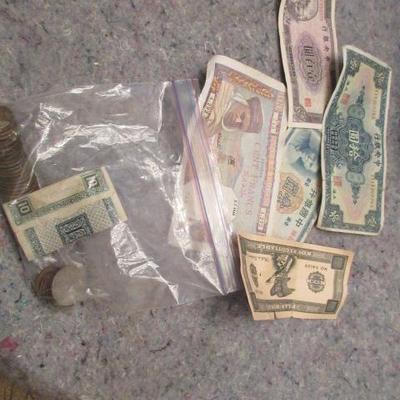 Old foreign and ancient coins