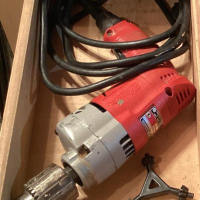Sale Photo Thumbnail #39: Red electric drill with chuck key