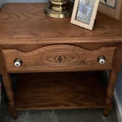 Sale Photo Thumbnail #211: Matching oak night stand