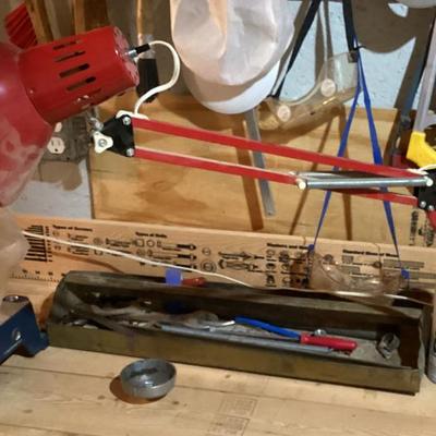 Sale Photo Thumbnail #46: Carb and choke cleaner spray can red adjustable desk lamp img 3495