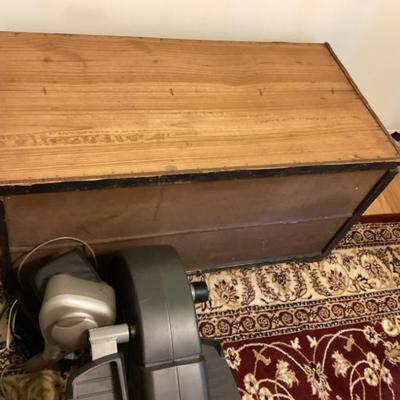 Sale Photo Thumbnail #226: Wooden storage chest top view) img 3423