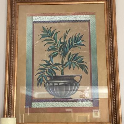 Sale Photo Thumbnail #139: Framed print of plant in vase img 3519