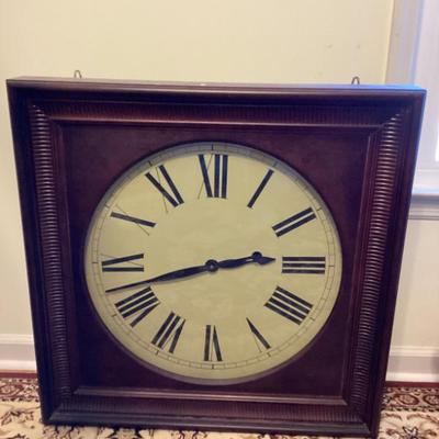 Sale Photo Thumbnail #151: Large wall clock with roman numerals img 3418