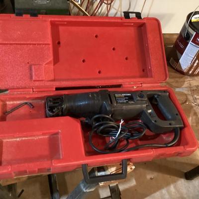 Sale Photo Thumbnail #38: Reciprocating saw in red case