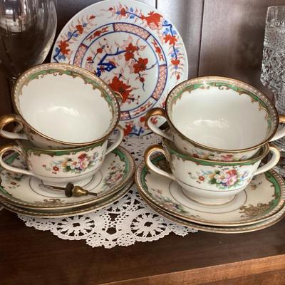 Sale Photo Thumbnail #237: Noritake teacup and saucer with gold rimjpg
