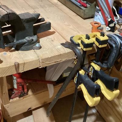 Sale Photo Thumbnail #61: Quick grip clamps heavy duty bench vise c clamps 9 ea jpg