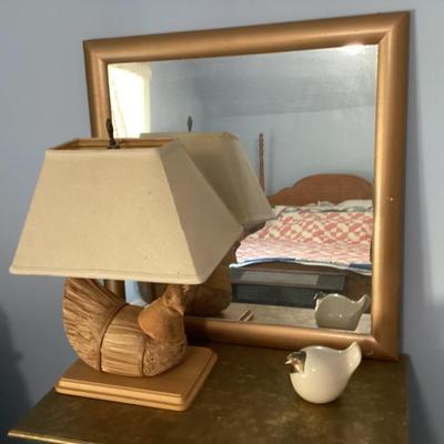 Sale Photo Thumbnail #144: Hand carved wooden duck lamp