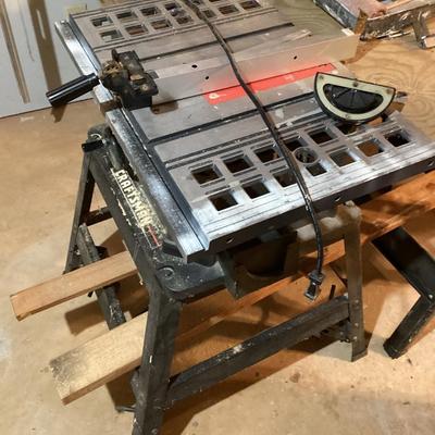 Sale Photo Thumbnail #2: Craftsman table saw with stand img 3498