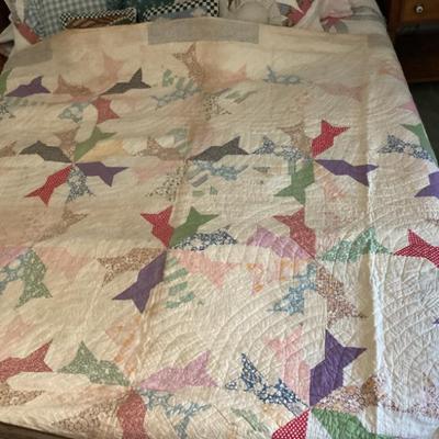 Sale Photo Thumbnail #20: Hand stitched quilt