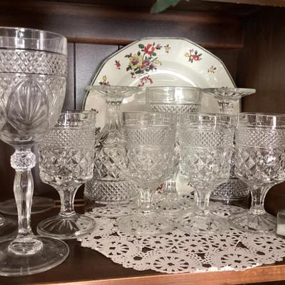 Sale Photo Thumbnail #246: Wexford wine goblet with diamond patternjpg