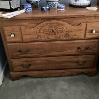 Sale Photo Thumbnail #202: Carved oak dresser