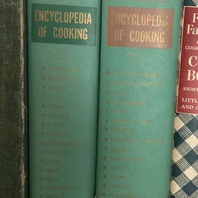 Sale Photo Thumbnail #25: Vintage cookbooks meta gwens encyclopedia of cooking 2 volume set