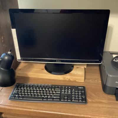 Sale Photo Thumbnail #97: Keyboard canon printer dell monitor desk lamp