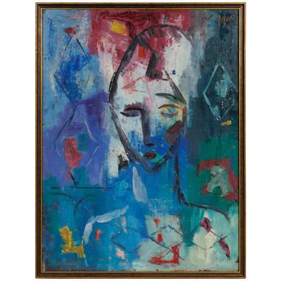 Sale Photo Thumbnail #20: Judith Deim (American, 1911-2006)Portrait of a Woman, 1956