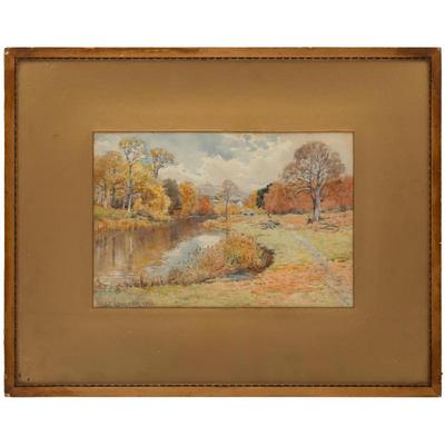 Sale Photo Thumbnail #19: Jasper Francis Cropsey (American, 1823-1900) Autumn Stream, 1888