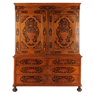 Sale Photo Thumbnail #115: Dutch Baroque Inlaid Cabinet