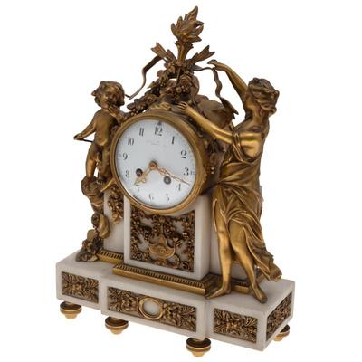 Sale Photo Thumbnail #112: Louis XV Style Gilt Bronze Mantel Clock