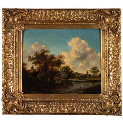 Sale Photo Thumbnail #25: Richard Wilson, R.A. (1714-1782)  Attributed Dutch Landscape
