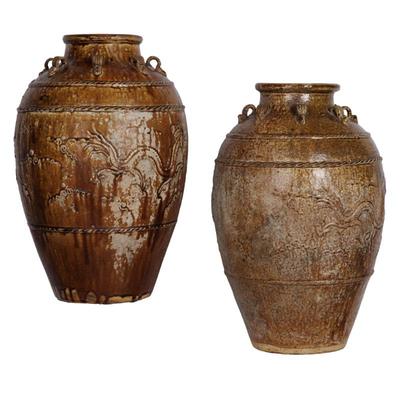 Sale Photo Thumbnail #76: Chinese Martaban Dragon Jars