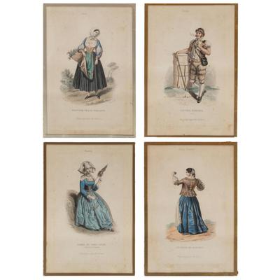 Sale Photo Thumbnail #14: A Collection of Prints of Traditional European Costumes Early 20th century.