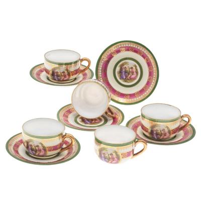 Sale Photo Thumbnail #88: Roschuetzer Porcelain Tea SetAngelica Kaufman (Swiss 1741-1811) Decoration