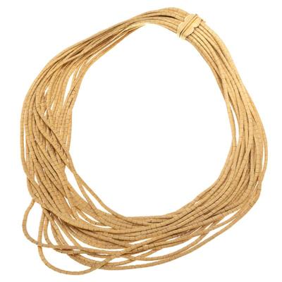 Sale Photo Thumbnail #3: 18k Yellow Gold Bib Necklace