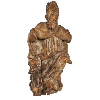 Sale Photo Thumbnail #73: Baroque Figure of a Bishop Saint