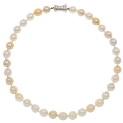 South Sea Cultured Pearl, 14k White Gold Necklace