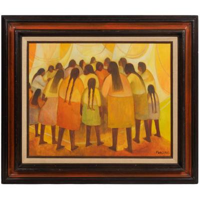 Sale Photo Thumbnail #17: Aurelio Pescina (Mexico, 1938-1990) A Gathering of Women and Girls