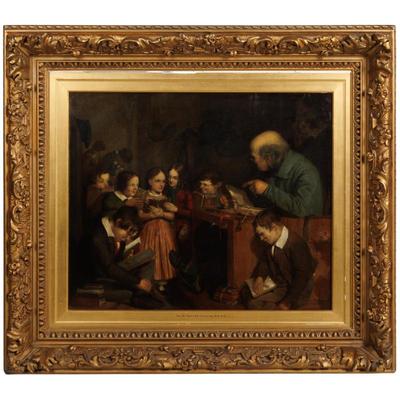 Sale Photo Thumbnail #26: Sir William Fettes Douglas (British, 1822-1891)The Lesson, circa 1870