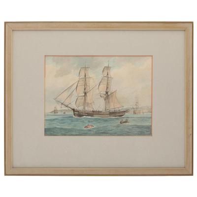 Sale Photo Thumbnail #27: Thomas Rowlandson (British, 1756-1827)Leaving Port, n.d