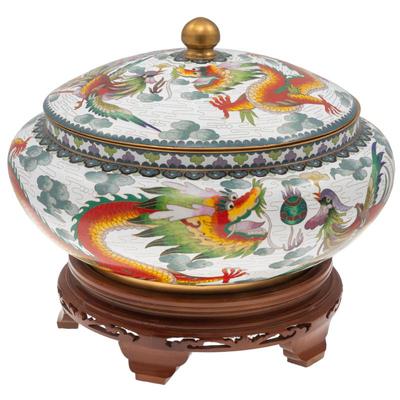 Sale Photo Thumbnail #75: Chinese Enamel Covered Pot