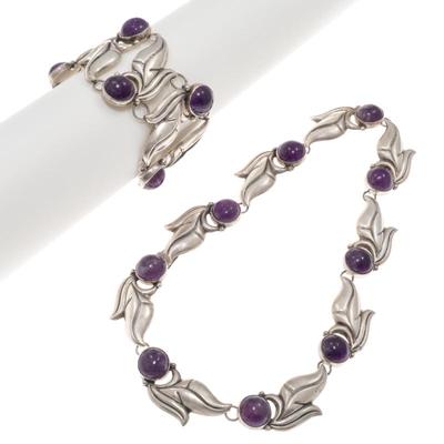 Mexican Amethyst, Sterling Silver Jewelry Suite