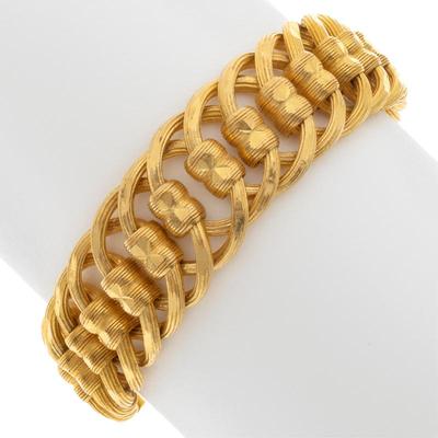 Sale Photo Thumbnail #29: 20k Yellow Gold Fancy Link Bracelet