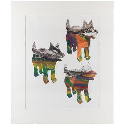 David Gilhooly (American, 1943-2013) Three Dogs, 1988