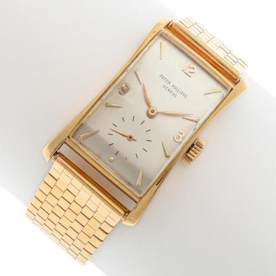 Sale Photo Thumbnail #35: Patek Philippe 'Hourglass' 18k Wristwatch, Ref 1593a