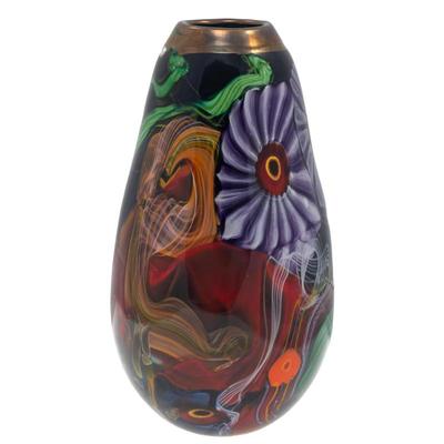 Sale Photo Thumbnail #97: Zhen Ning Li (Chinese, b. 1983) Art Glass Vase