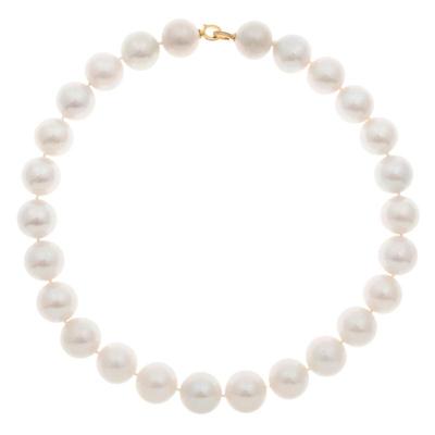 Sale Photo Thumbnail #37: South Sea Cultured Pearl, Diamond, 18k Necklace