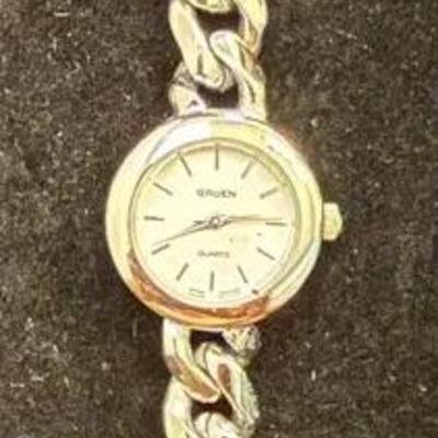 Gruen Silvertone Stainless Steel Ladies' Watch 