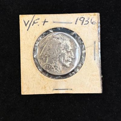 1936 Indian Head Buffalo Nickel 
